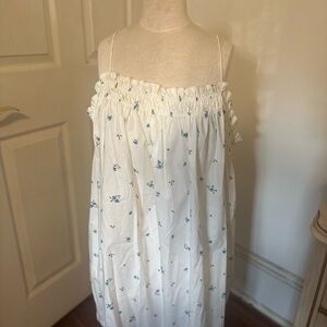 White Floral H&M Sleeveless Dress